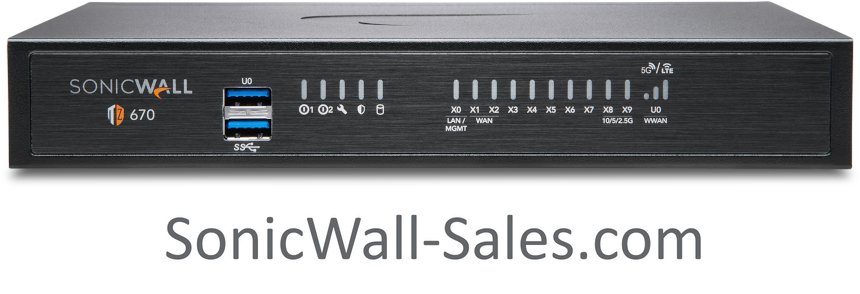 SonicWall TZ670 | 02-SSC-2837 | SonicWall-Sales.com